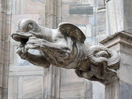 Chrlič na Duomo v Miláně, André Ouředník, 2008