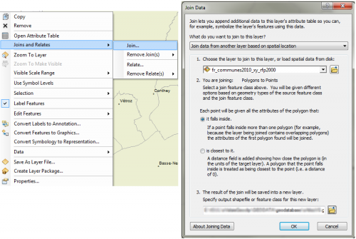 Joining data from polygons to points