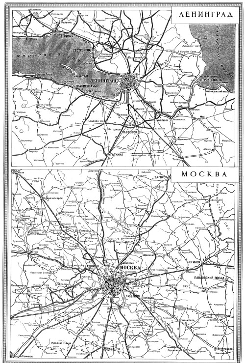 Road Map Soviet Union, Red Army, 1945