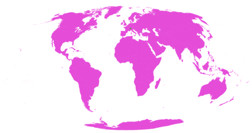 Suisse et monde - projection Molweide