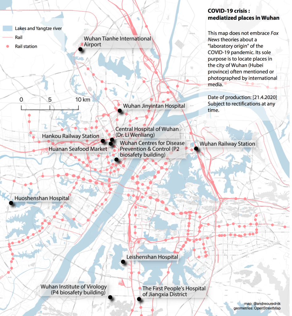 Mediatized places in Wuhan in the context of the COVID-19 crisis